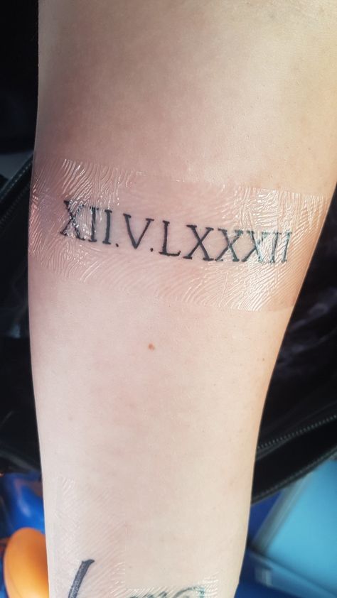 17 In Roman Numerals Tattoo, 17 In Roman Numerals, Roman Numeral Wrist Tattoo, Roman Numeral Clock Face, Collar Tattoo, Roman Numeral Tattoos, Crown Tattoo, Aesthetic Tattoo, Tattoo Designs And Meanings