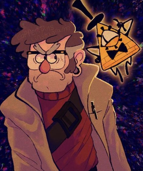 Gravity Falls Poster Vintage, Willows Aesthetic, Bill Clave, Bill Ford, Gravity Falls Poster, Stanford Pines, Stickers Whatsapp, Gravity Falls Bill Cipher, Gravity Falls Bill