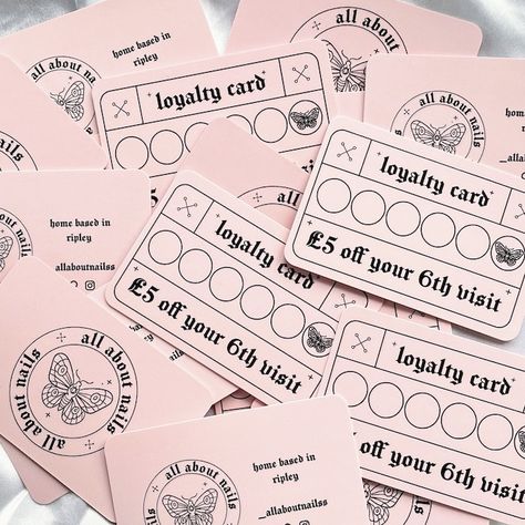 Stamp Card Loyalty, Stamp Cards Loyalty, Loyalty Stamp Card Design, Loyalty Cards Design, Customer Card Design, Loyality Cards Design, Cute Loyalty Card, Loyalty Card Design Creative, Thanks Card For Customer Design