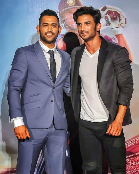 Dhoni And Sushant, Iron Man Photos, Sushant Singh Rajput, Ms Dhoni Photos, Big Personality, Dhoni Wallpapers, Daniel Day, Photo Album Design, Ms Dhoni