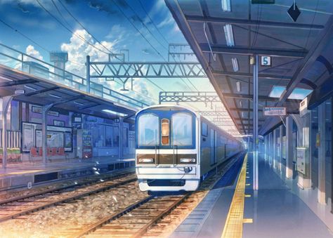 Anime House, Train Theme, School Sets, Fullmetal Alchemist, Ensemble Stars, Anime Background, Train Station, Anime Art, Train