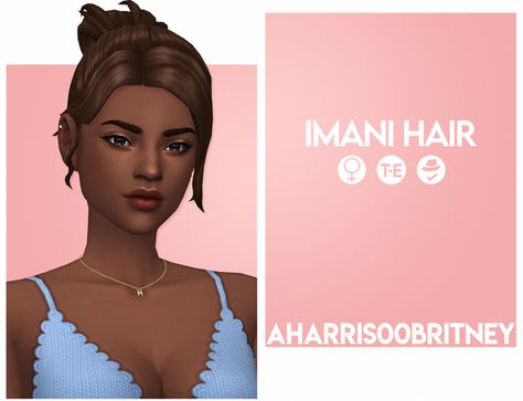 Aharisoobritney Sims 4, Sims 4 Cc Bun Hair, Sims 4 Bun Hair, Sims 4 Bun, 00s Hair, Ballet Bun, Sims 4 Nails, Sims 4 House Plans, Sims 4 Characters