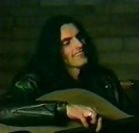 i loved this footage!! his smile here is breath taking :) Josh Silver, Type 0 Negative, Dark And Mysterious, Peter Steele, Type O Negative, Gothic Metal, Six Feet Under, Long Hair Styles Men, Green Man