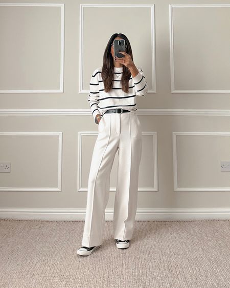 Neeta Starling, White Trousers Outfit, Outfit Links, Look Legging, Stylish Work Outfits, Casual Chic Outfit, Starling, Casual Winter Outfits, Work Outfits Women