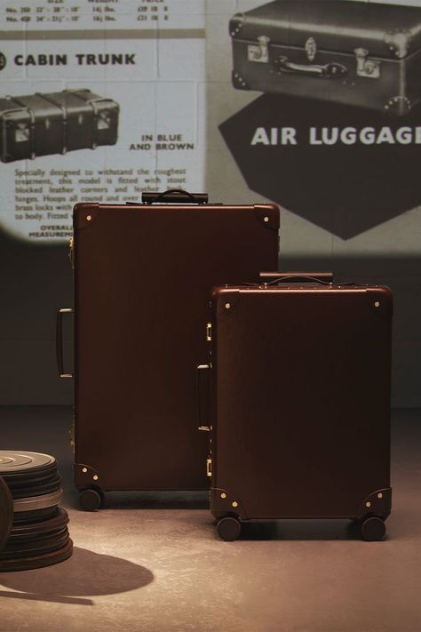 Globe-Trotter luggage evokes nostalgia for the golden age of travel with its timeless design and durable materials. #Heritage #GlobeTrotter1897 #MyGlobeTrotter Globe Trotter Luggage, London Square, Large Suitcase, Luggage Suitcase, Vintage Suitcase, Webbing Belt, Vanity Case, The Golden Age, A Bathing Ape