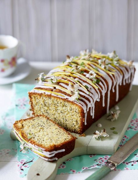 Poppy Seed Loaf, Lemon Poppy Seed Loaf, Lemon Poppy Seed Bread, Seed Loaf, Poppy Seed Bread, Lemon Poppyseed Bread, British Recipes, Loaf Cake Recipes, Travel Cake