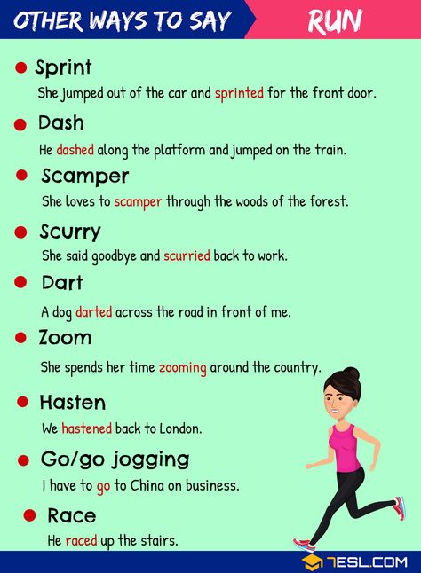 RUN Synonym Vocabulary In English, English Speaking Skills, English Phrases Idioms, Essay Writing Skills, English Vocab, English Writing Skills, English Idioms, Learn English Vocabulary, English Vocabulary Words Learning