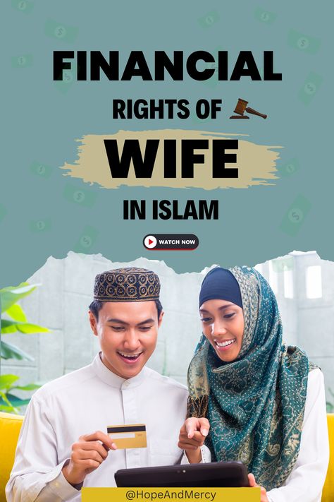 Watch the video to know the financial rights that have given to wife in islam. Wife Rights In Islam, Islamic Video, Financial Independence, Youtube Videos, Music, Quick Saves