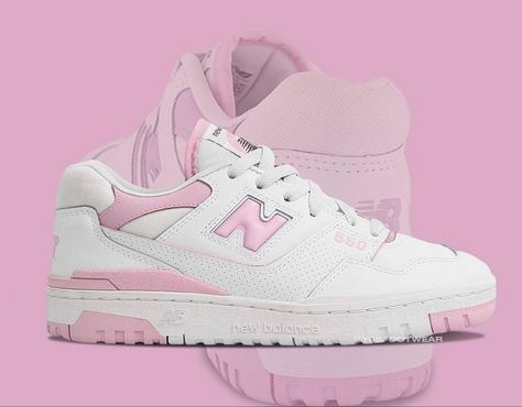 New Balance 550 Pink, Trendy Shoes Sneakers, Pretty Shoes Sneakers, 401k, Shoes Outfit Fashion, Shoe Wishlist, Cute Nike Shoes, Fancy Shoes, Cute Nikes