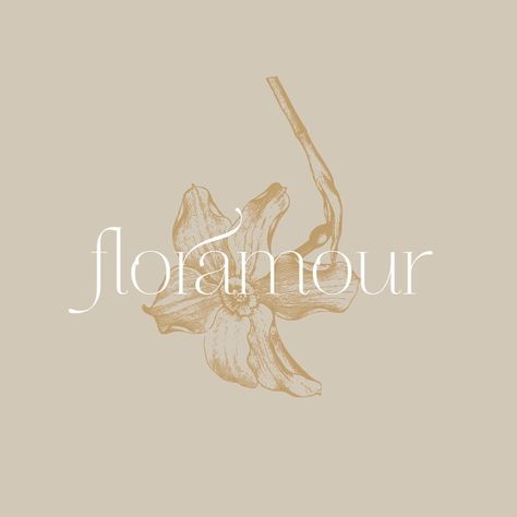 It's been a busy summer. New in portfolio / branding for couture florist Floramour ❥ #logo Logo Branding Design, Florist Logo, Inspiration Logo Design, Logo Type, Font Inspiration, Floral Logo, Branding Design Inspiration, Typography Inspiration, Typography Logo