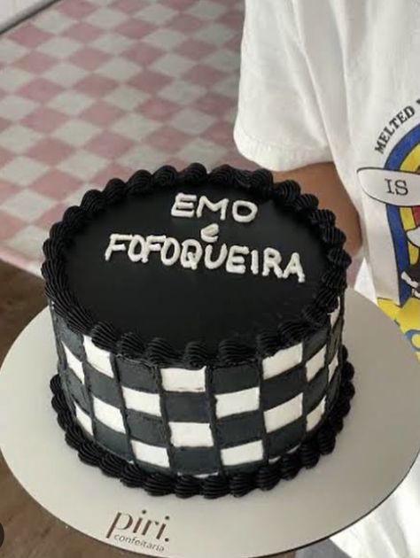 Goth Cakes, Emo Party, Birthday Cake Quotes, Cake Meme, Round Birthday Cakes, Rock And Roll Birthday, Rock Cake, Cake Quotes, Just Cakes