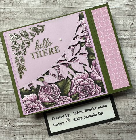 Around the Bend Bundle with Favored Flowers DSP from the Spring Mini Catalog and the DSP from the 2023 Sale A Bration Catalog. #aroundthebend #favoredflowers Stampin Up Around The Bend Cards, Favored Flowers Dsp Stampin Up Cards, Around The Bend Stampin Up Cards, Stampin Up Around The Bend, Around The Bend, Flower Bundle, Fancy Flowers, Counting Cards, Hand Made Greeting Cards