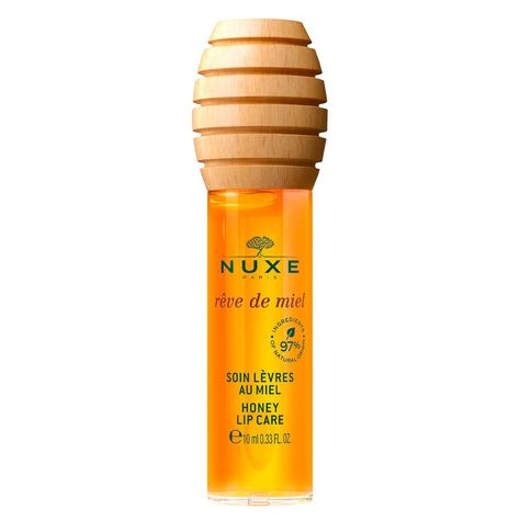 Amazon.com: NUXE Rêve de Miel Honey Lip Oil - Ultra Shiny Finish | 100% Natural Organic Moisturizing Gloss with Vitamin E, Honey & Lavender, 0.33 Fl Oz : Beauty & Personal Care Nuxe Oil, Honey Lip Oil, Honey Lavender, Lavender Honey, Macadamia Oil, Dry Lips, Cleansing Oil, Smells Amazing, Lip Oil