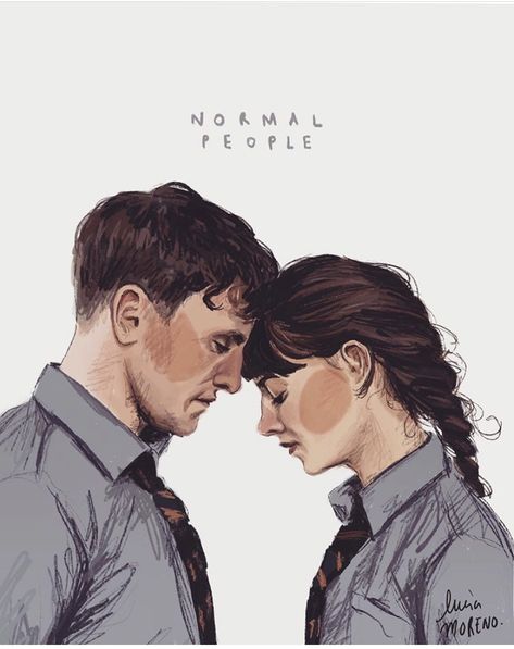 Normal People Fanart, Connell And Marianne, Artist Quotes, Love Film, Normal People, People Illustration, Aesthetic Painting, Ethereal Art, Poster Stickers