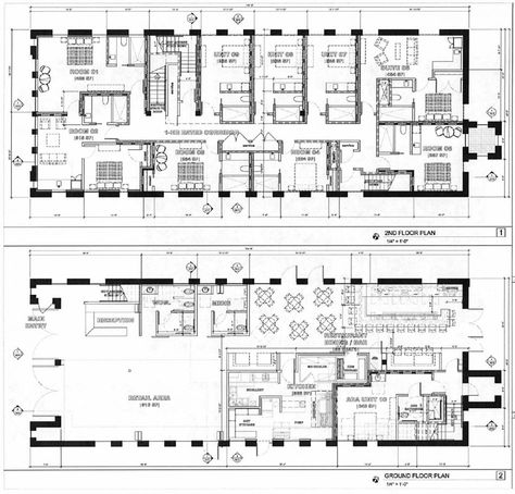 More on the Boutique Hotel Planned for an Arts District Fire Station | Urbanize LA Boutique Hotel Layout Plan, Boutique Hotel Restaurant, Boutique Hotel Floor Plan Layout, Hotel Floor Plan Small Hotel Floor Plan, Motel Plan Architecture, Boutique Hotel Floor Plan, Hotel Plan Architecture Projects, Hotel Lobby Floor Plan Layout, Small Hotel Floor Plan