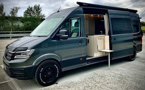 Vw Crafter Camper, Crafter Campervan, Under Cupboard Lighting, Best Campervan, Cupboard Lights, Awning Lights, Wheel Carrier, Vw Crafter, Water Boiler