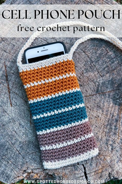 Crochet Needle Holder Pattern, Crochet Phone Holder Bag, Crochet Small Crossbody Bag Pattern Free, Easy Crochet Phone Pouch, Crocheted Phone Bag, Crochet Hook Pouch Free Pattern, Crochet Phone Holder Pattern Free, Crochet Cell Phone Bag Free Pattern, Crochet Cellphone Pouch Free Pattern