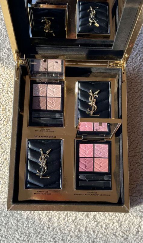 Luxury Makeup Aesthetic, Beauty Room Vanity, Ysl Makeup, Yves Saint Laurent Makeup, Chic Makeup, Lancome Makeup, Makeup Aesthetic, Ysl Beauty, Fancy Makeup