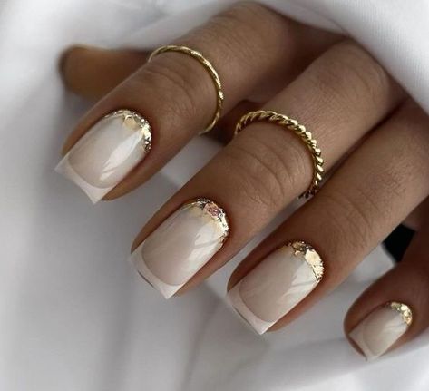 Nail 2024, Nyc Nails, Unghie Sfumate, Wedding Nails Glitter, Wow Nails, French Tip Nail Designs, Nail Design Ideas, Tip Nails, Bride Nails