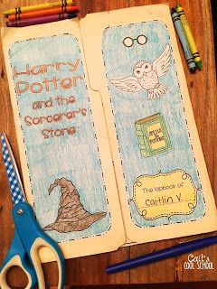 Harry Potter Book Report Project, Harry Potter Unit Study Free, Harry Potter Art Projects For Kids, Harry Potter Book Review, Harry Potter Unit Study, Harry Potter Lessons, Harry Potter Art Projects, Mystery Unit, Book Report Projects