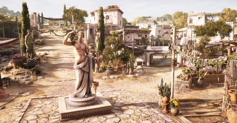 Ancient Rome Aesthetic, Children Of Eden, Greek Village, Greek Town, Assassin's Creed Odyssey, Assassins Creed Odyssey, Greek House, Entertainment Design, Samos