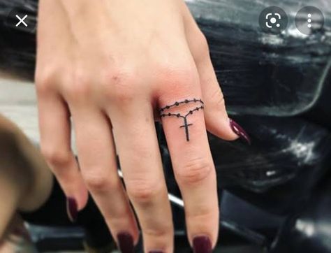 Simple finger tattoos design for girls|tattoos lover we have more than 100 tattoos design collection 😍 so if you are love the tattoos visit my account glowick and choose your favorite one.Thank you.....

#tattoos #tattoos for girls #finger tattoos for girls #tattoos for men. Discrete Tattoo, Cross Finger Tattoos, Finger Rosary, Finger Meaning, Simple Finger Tattoo, Tattoo On Finger, Delicate Tattoos For Women, Ring Tattoo Designs, Rosary Tattoo