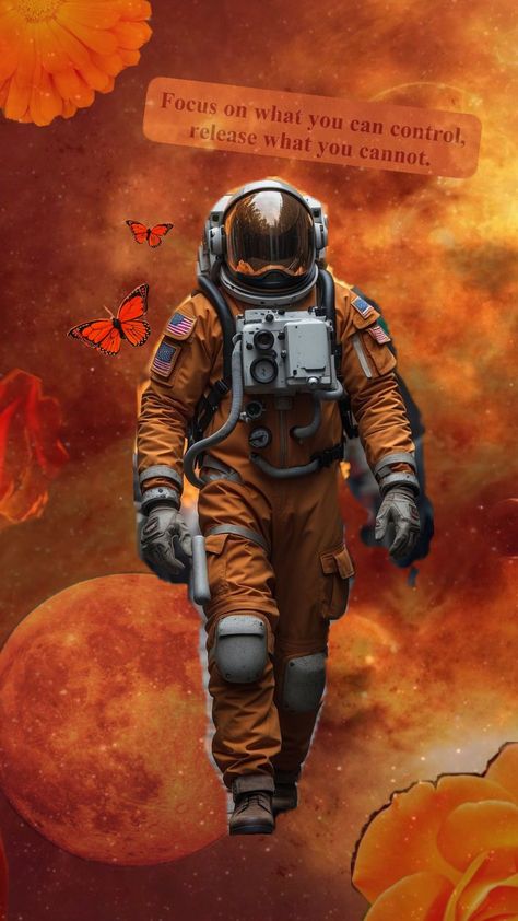 #orange #space #orangespace #butterflies #astronaut Butterflies, Orange, Canning