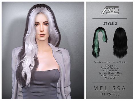 Sims 4 2 Toned Hair Cc, Sims 4 Cc Hair Dyed Bangs, Sims 4 Hair Streaks Cc, Sims 4 Cc Hair With Highlights, Sims 4 Cc Black And White Hair, Sims Cc Download, Rogue Hair, Dyed Bangs, Mods Ts4