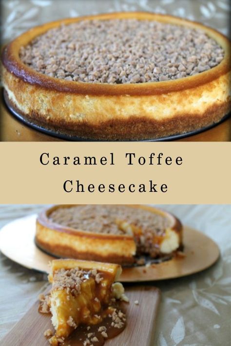 Toffee Cheesecake, Rich Cheesecake, Cheesecake Toppings, Caramel Toffee, Chocolate Chip Cheesecake, Best Cheesecake, Caramel Cheesecake, Awesome Recipes, Pumpkin Cake