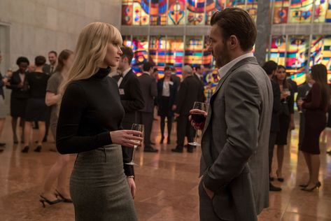 Red Sparrow Movie, Jennifer Lawrence Red Sparrow, Emily Ratajkowski Outfits, Matthias Schoenaerts, Red Sparrow, Joel Edgerton, Andrew Scott, Movie Fashion, Movie Stills