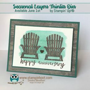 50th Anniversary Cards, Happy Anniversary Card, Inspiration Cards, Anniversary Cards Handmade, Thinlits Dies, Happy Anniversary Cards, Diy Anniversary, Hand Stamped Cards, Designer Series Paper