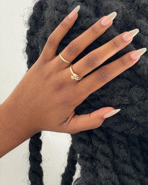 Natural Looking Acrylic Nails, Long Natural Nails, Romantic Nails, Simple Gel Nails, Casual Nails, Classy Acrylic Nails, Short Square Acrylic Nails, Short Acrylic Nails Designs, Elegant Nails