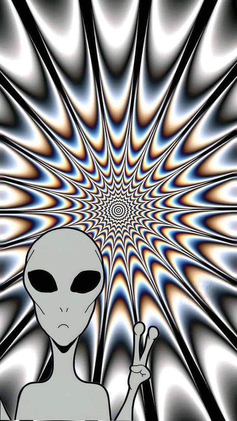 Trippy Designs To Draw, Alien Wallpaper Aesthetic, Alien Iphone Wallpaper, Trippy Alien, Illusion Wallpaper, Iphone Wallpaper Texture, Trippy Aesthetic, Swag Wallpaper, Trippy Iphone Wallpaper