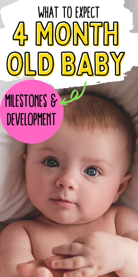 Curious about baby development? These are a good milestone market for your newborn baby. 4 month old baby milestones to see and compare. Learn what your baby needs to prepare for next! 3-4 Month Milestones, 4 Month Milestones Baby, 4 Month Old Milestones, 4 Month Old Baby Milestones, 4 Month Milestones, Baby At 4 Months, 5 Month Old Milestones, 6 Month Baby Milestones, Baby 4 Months