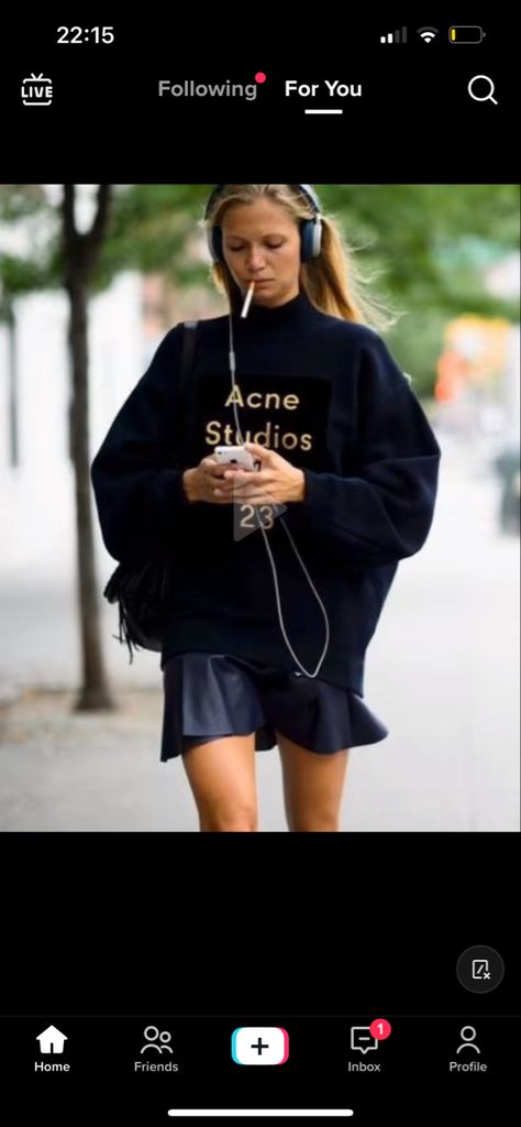 Acne Sweatshirt, Acne Studios Sweater, Acne Studio, Acne Studios, Acne, Rain Jacket, Outfit Inspo, Sweatshirts