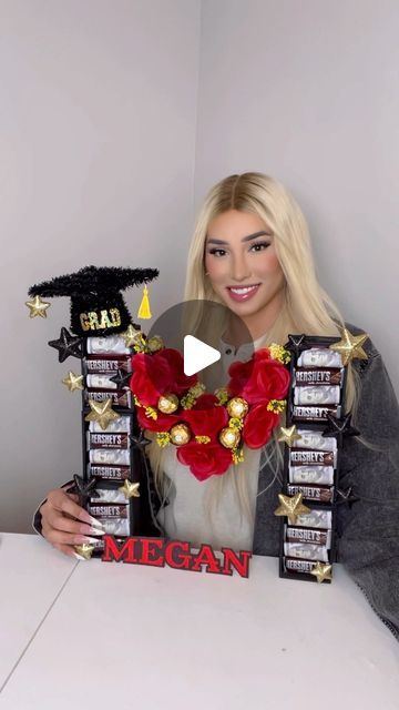 1.3M views · 192K likes | Lou Flores on Instagram: "Graduation Gift Idea 🎓 #graduation #graduationgift #craft #craftapalooza #craft #dollartree" Graduation Table Centerpieces Diy, Dollar Tree Graduation Gifts, Graduation Basket Ideas For Her, Dollar Tree Graduation Ideas, Money Gift Ideas For Graduation, 2025 Graduation Ideas, Senior Gifts Ideas, Graduation Diy Gifts, Graduation Centerpiece Ideas High School