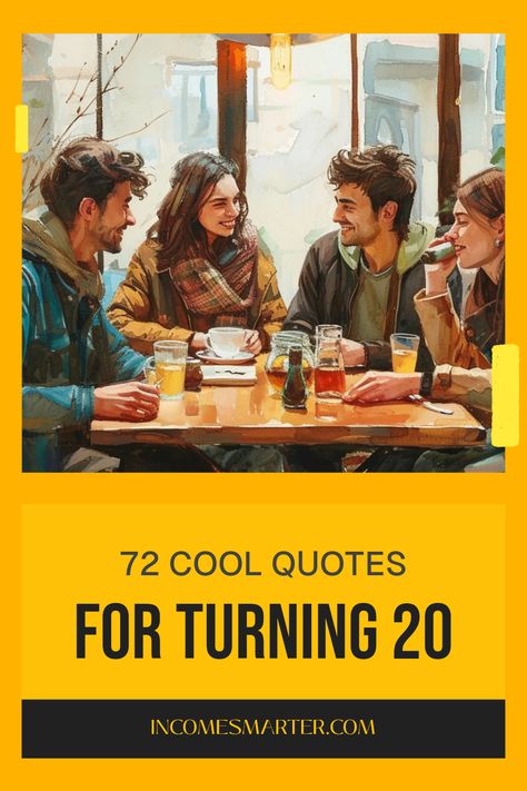 Celebrate turning 20 with these 72 cool birthday quotes that capture the spirit of this exciting new decade. Our collection includes funny, inspiring, and witty sayings perfect for your birthday celebrations. Whether you're throwing a big party or having a quiet gathering with friends, these quotes will add a special touch. They're great for social media posts, birthday cards, or just to bring a smile to your face Cool Birthday Quotes, 20th Birthday Quotes, 20th Birthday Wishes, Birthday Wishes For Best Friend, Cool Quotes, Witty Sayings, Turning 20, Witty Quotes, Perfect Word