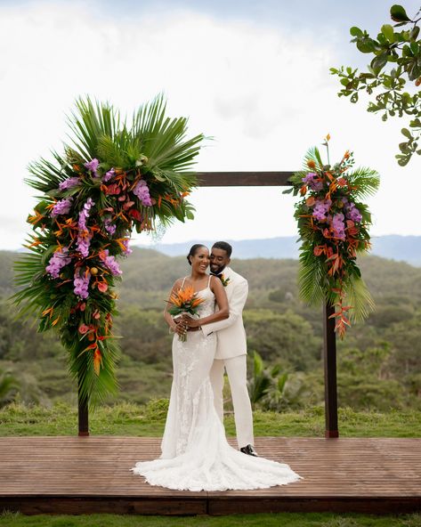 Etienne and Stephanie wedding Jamaica Wedding Flowers, Jamaican Themed Wedding, Jamaican Wedding Ideas, We Still Do Vow Renewal, Jamaica Destination Wedding, Lynn Whitfield, Wedding In Jamaica, Jamaican Wedding, Black Future