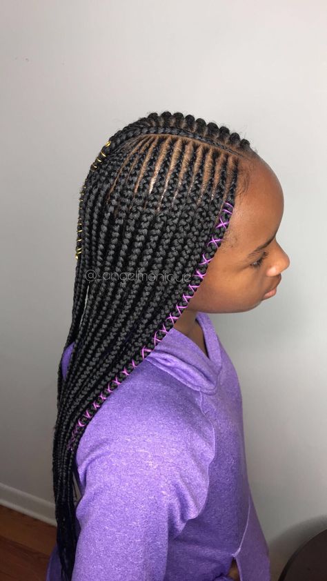 Kids 2 layer braids 2 Layer Braids, Black Kids Braids, Kids Braids Hairstyles, Aria Hair, Layer Braids, Black Kids Braids Hairstyles, Black Wedding Hairstyles, Cute Box Braids, Kids Braids