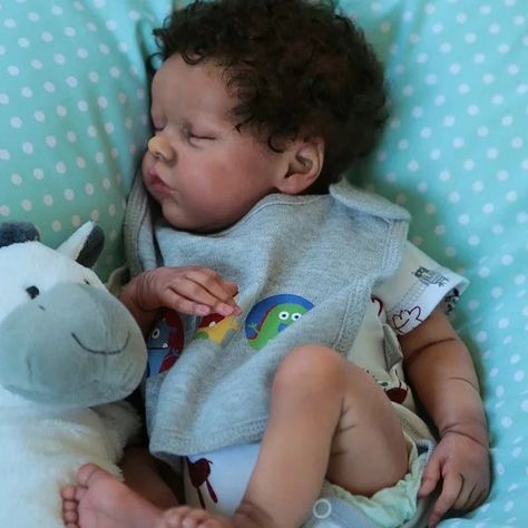 46CM Stuffed Body Silicone Vinyl Bebe Reborn Black Doll Girl Toddler Lifelike African American Baby Black Reborn Baby Dolls, Reborn Babies Black, African American Reborn Babies, African American Baby Dolls, Doll Reborn, Reborn Baby Boy Dolls, American Baby Doll, Real Life Baby Dolls, Reborn Baby Boy