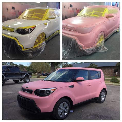 2014 Kia Soul Pink  www.hendersonkia.com Kia Soul Aesthetic, Pink Interior Car, Kia Soul Accessories, Pink Cars, Pink Car Accessories, Chip Foose, Big Girl Toys, Girly Car Accessories, Girly Car