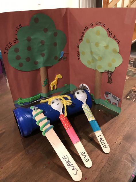 God Created Adam And Eve Craft, Adam And Eve Craft Sunday School, Adam And Eve Craft Preschool, Adam And Eve Craft, Adam And Eve Story, Adam And Eve Bible, Toddler Sunday School, Sunday School Games, Sunday School Crafts For Kids