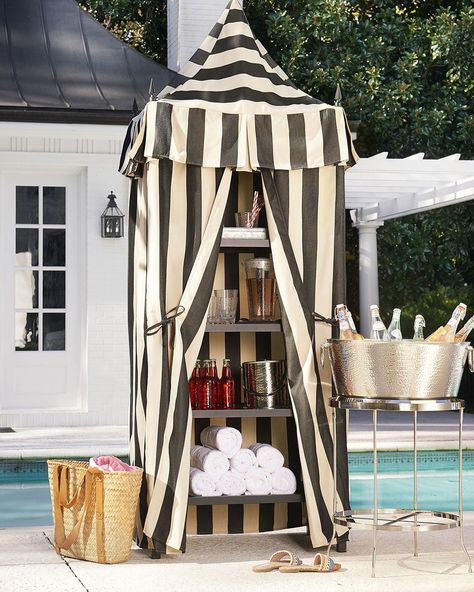 Looking for outdoor organization, pool towel storage, or other ways to make an outdoor statement? Read more on how to create your own outdoor oasis on a patio or poolside with the How to Decorate blog. Pool Towel Storage, Daybed Styles, Outdoor Organization, Porch Swings, Portable Fire Pits, Outdoor Pouf, Outdoor Decorating, Outdoor Swing, Towel Storage