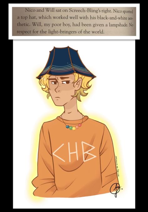 ⚠️ MINI TOWER OF NERO SPOILER ⚠️ No but like, as soon as I read that, I knew I had to draw it so, here’s my take on Will the Lamp lmaoo #percyjacksonandtheolympians #trialsofapollo #solangelo #percyjacksonfanart #percyjacksonbooks #fanart #fandoms #riordanverse #lampshade #drawing Lampshade Drawing, Solangelo Fluff, Tower Of Nero, Percy Jackson Couples, Solangelo Fanart, Zio Rick, Rick Riordan Series, Percy Jackson Head Canon, Will Solace