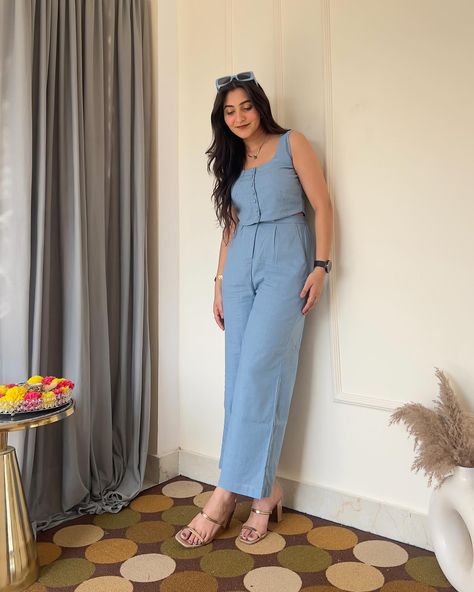 @that.review.addict looks absolutely stunning in our DENIM BLUE COORD SET.Shop this chic look now🛍️ Available in all sizes from XS to 5XL! Dm us for any query! [Sajilo, Coord sets, Chic coord sets, Shop Now, Coords, Two piece set, Womens wear, Boss Lady] #sajilo_official #coord #fashion #ootd #coordset #fashionblogger #style #instafashion #fashionstyle #stylishcoordset #coordofficewear #summer #coords #twopeiceset #linencoordset #womensclothing #womenswear #sale #newcollection #clothing #f... Linen Coord Set, Coord Set Women, Cord Sets Outfit Women, Coord Sets For Women, Birthday Outfits For Women, Coords Set, Coord Sets, Sets Outfit, Cord Set