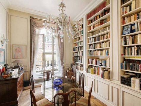 20 Dreamy Libraries To Model Your Own After Victorian Home Library, Apartment Library, Small Sitting Rooms, Marquis De Lafayette, Oak Parquet Flooring, Apartment Modern, Bed & Breakfast, Casa Country, Room Library