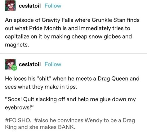 Gravity Falls Tumblr Posts, Gravity Falls Headcanon, Gravity Falls Tumblr, Alex Hirsch, Fall Memes, Fall Boards, Gravity Falls Funny, Mystery Shack, Gravity Falls Fan Art