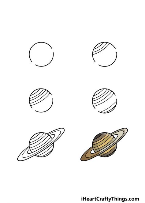 Drawing Of Saturn, Solar System Drawing, Saturn Drawing, Ringed Planet, Eight Planets, Planet Drawing, Saturn Planet, Rings Of Saturn, Planet Saturn