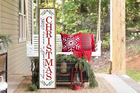 10" x 50" or 10" x 60" are available. These are selling fast! Get yours now to have in time for Christmas. Wood Porch, Stamp Frame, Front Porch Signs, Christmas Front Porch, Christmas Porch Decor, Christmas Signs Wood, Porch Sign, Christmas Porch, Sign Svg