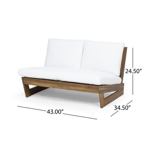 Loveseats For Small Spaces, Wood Loveseat, Small Loveseat, Loveseat Living Room, Outdoor Deck Furniture, Patio Loveseat, Best Outdoor Furniture, Modern Loveseat, Couch And Loveseat